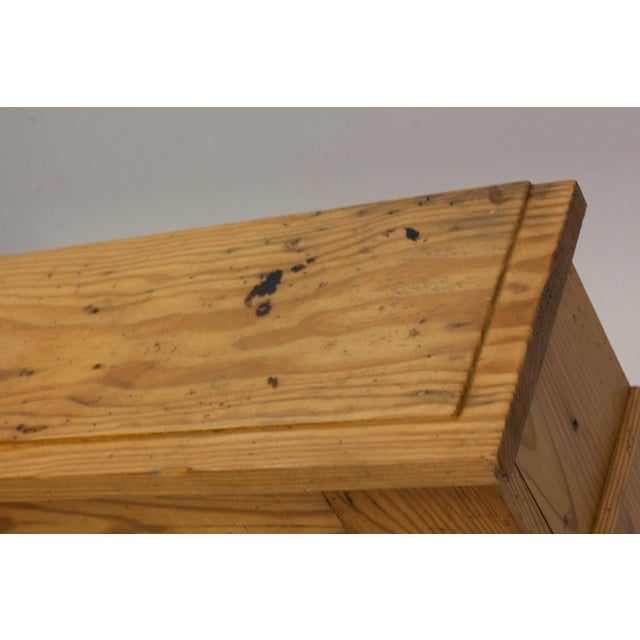 Pine Mantelpiece with Eight Drawers, France, 1920 For Sale - Image 6 of 14