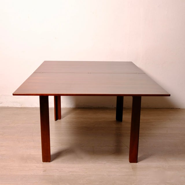 Wooden Dining Table with Book-Shaped Opening, 1950s For Sale - Image 6 of 18