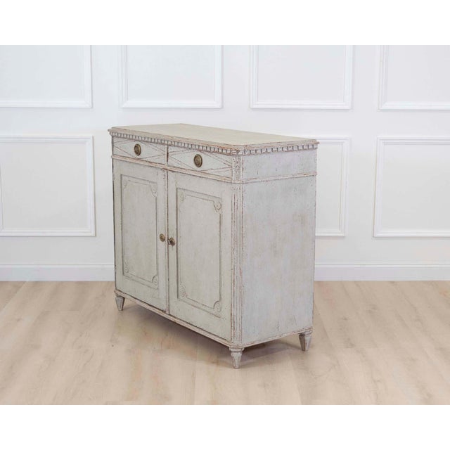 Made in Sweden in the nineteenth century, this large sideboard is fitted with drawers. Designed for the dining room or...