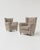 Italian Chairs in Zigzag Upholstery, 1960s, Set of 2, in Very Good conditions. Designed 1960 to 1969