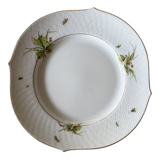 Form Wellenspiel with Relief Breakfast Plate and Summer Meadow Decoration from Meissen, 1990s For Sale