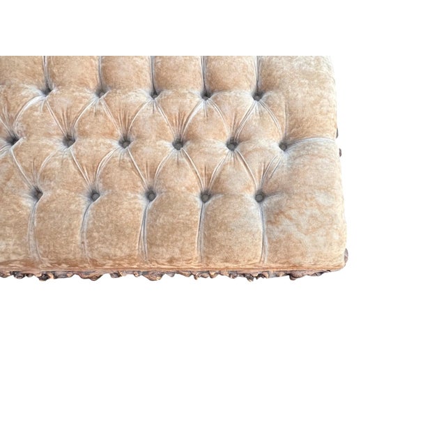 Late 20th Century Tufted French Style Sears Bench For Sale - Image 18 of 18