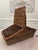 English Vintage English-Style Split-Lid Willow Basket For Sale - Image 3 of 14