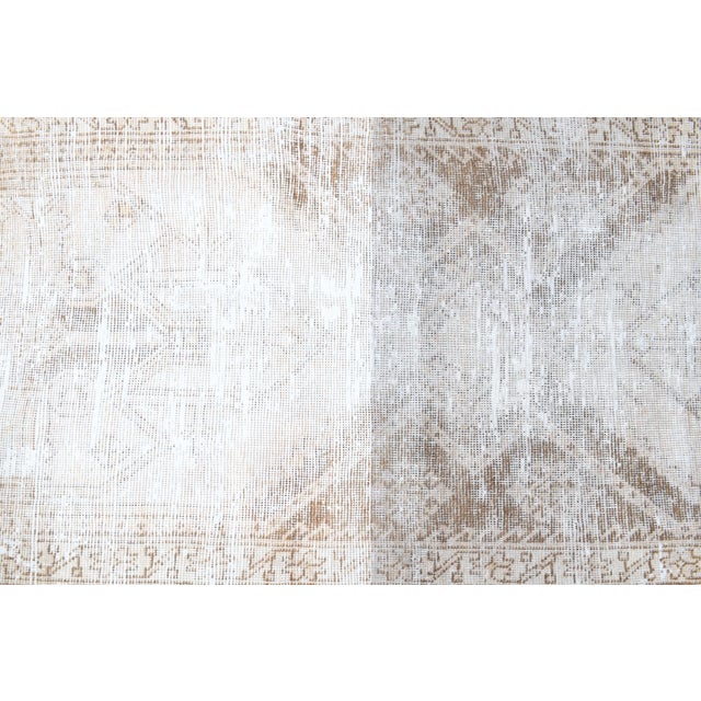 1970s 1970s Vintage Handmade Wool Cotton Turkish Area Rug For Sale - Image 5 of 11