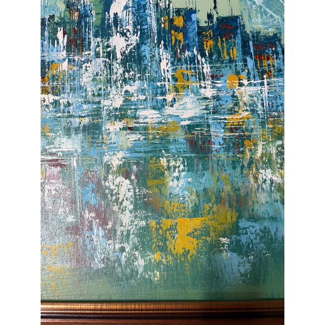 1970s Mid Century Modern Painting - Signed For Sale In New York - Image 6 of 7