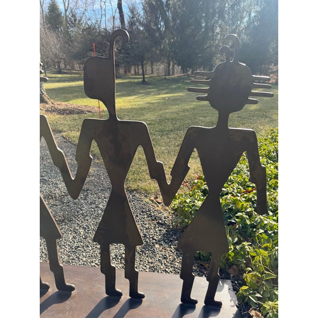 Metal Fabulous Figural Garden Sculpture by Artist Doug Weigel For Sale - Image 7 of 9