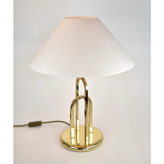 Metal Vintage Brass Regency Table Light, 1970s For Sale - Image 7 of 12