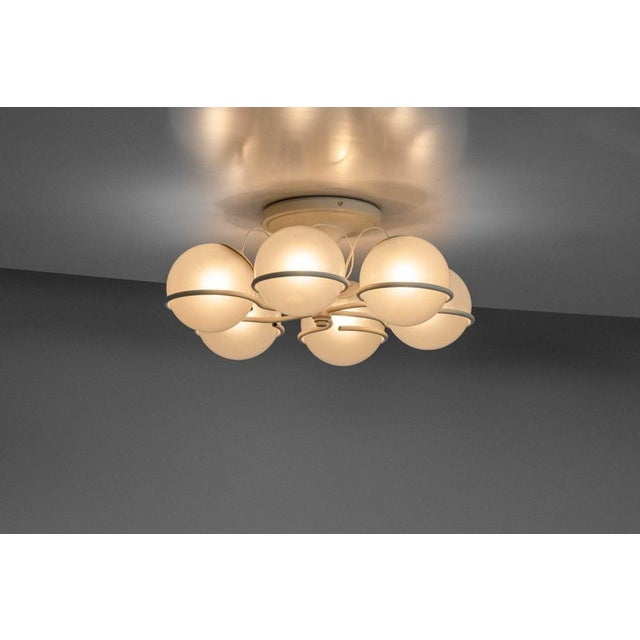 Gold Model 2042/6 Ceiling Lamp by Gino Sarfatti for Arteluce, Italy, 1963 For Sale - Image 8 of 18