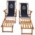 Ralph Lauren Inspired Deck Chairs Oakwood With Navy Blue and White Upholstery - a Pair For Sale - Image 10 of 10