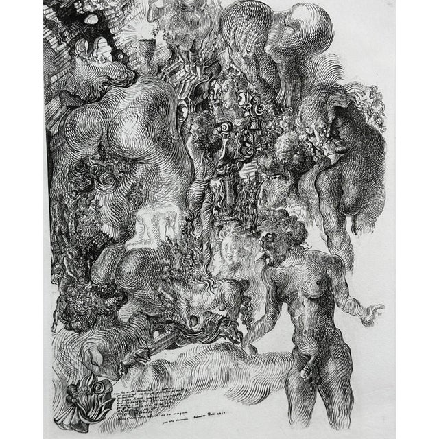 ARTIST: Salvador Dali TITLE: La Femme Visible MEDIUM: original Heliogravure - Etching in the book titled "La Femme...