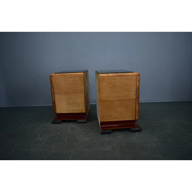Art Deco Bedside Tables, Former Czechoslovakia, 1930s, Set of 2 For Sale - Image 10 of 18
