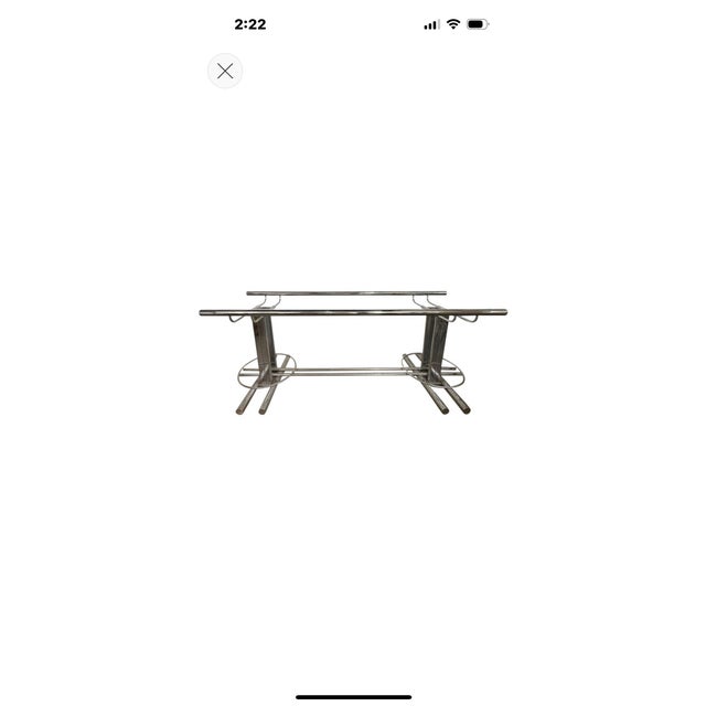1960s Italian Modern Chrome Dining Table Base Designed by Romeo Rega For Sale - Image 16 of 16
