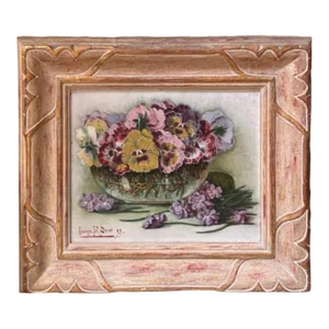 Vintage Original George W. Drew Still Life Oil Painting
