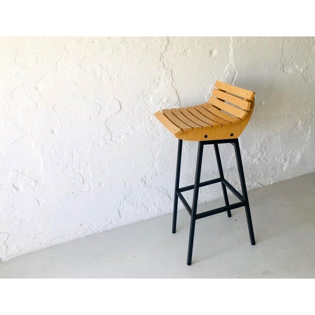 1990s Cast Iron High Stool, 1990s For Sale - Image 5 of 6