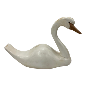 1990s Canadian Hand Carved Swan