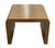 This large waterfall side table can be used for many spaces and decors. It is a dark camel colored tan and has subtle...