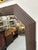 Chic brown 20th Century Harrison Van Horn Ribbon and Reed mirror to hang in your space.