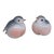 Vintage Bone China Baby Bird Salt and Pepper Shakers Set 4500b For Sale