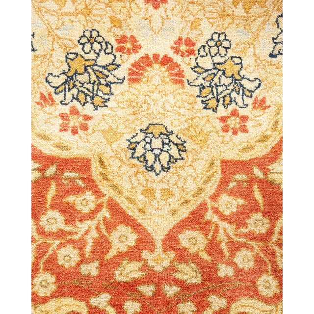 Traditional Mogul, One-of-a-Kind Hand-Knotted Area Rug - Orange, 8' 2" x 10' 2" For Sale - Image 3 of 8