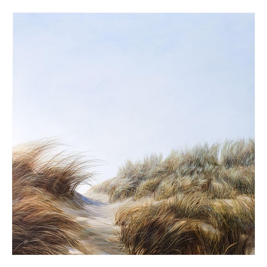 Maija Muizniece, The Laughter of the Wind Dances on the Tips of the Sedges, Oil on Canvas, 2023 For Sale
