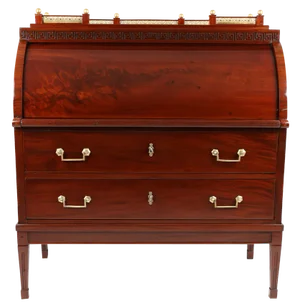 Empire Cylinder Secretaire in Mahogany, 1810
