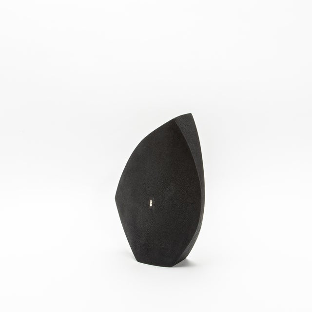 R & Y Augousti Modern Shagreen Vase by R&y Augousti For Sale - Image 4 of 9