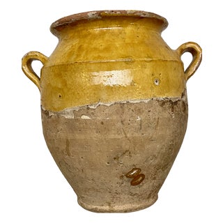 Antique French Glazed Confit Pot, 1890s For Sale