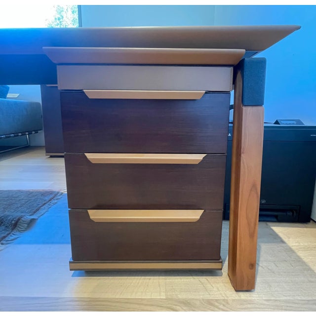 Wood Executive Mariani Desk For Sale - Image 7 of 9