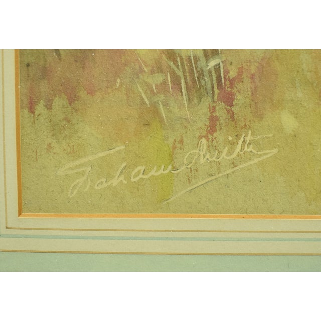 Mid 20th Century Mid 20th Century Two Anglers on a Riverbed Watercolour & Gouache by Graham Smith For Sale - Image 5 of 7