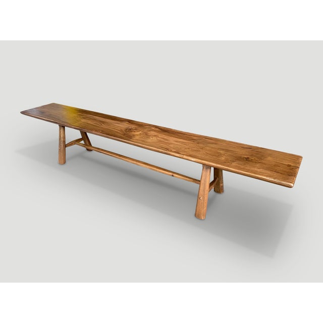 Andrianna Shamaris Mid-Century Couture Bench For Sale In New York - Image 6 of 6