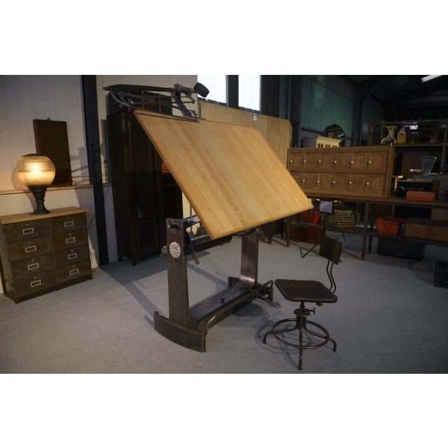 Unic Paris Architect Table by Lucien Sautereau, 1960s For Sale - Image 17 of 17
