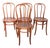 Early 20th Century Set of Four Vienna Secessionist Style Thonet Bentwood Cafe Bistro Dining Chairs For Sale - Image 10 of 13