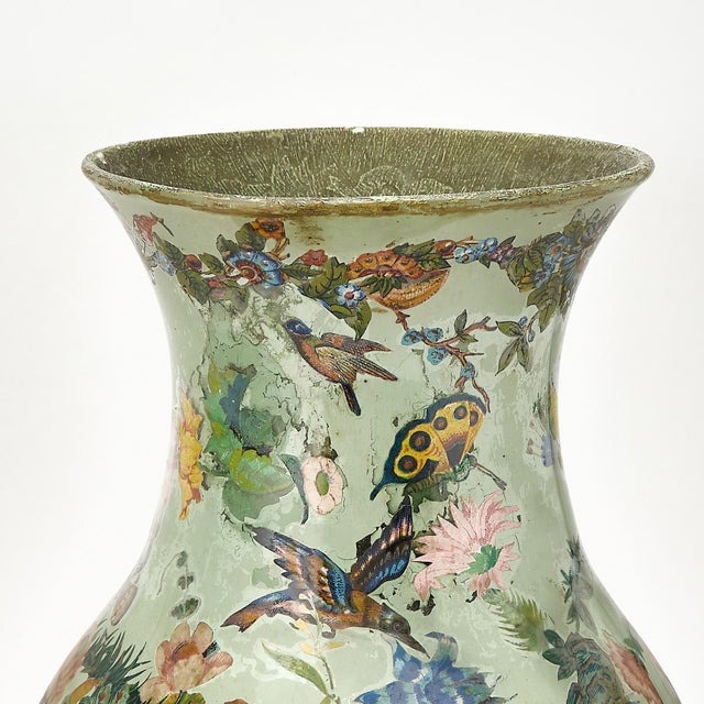 Early 19th Century Early 19th Century Victorian Decalomania Decorative Vase, London For Sale - Image 5 of 10
