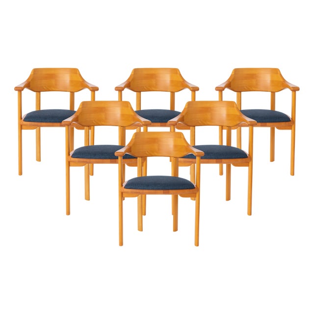 Vintage Danish Armchairs from Ansager Møbler, 1960s, Set of 6 For Sale