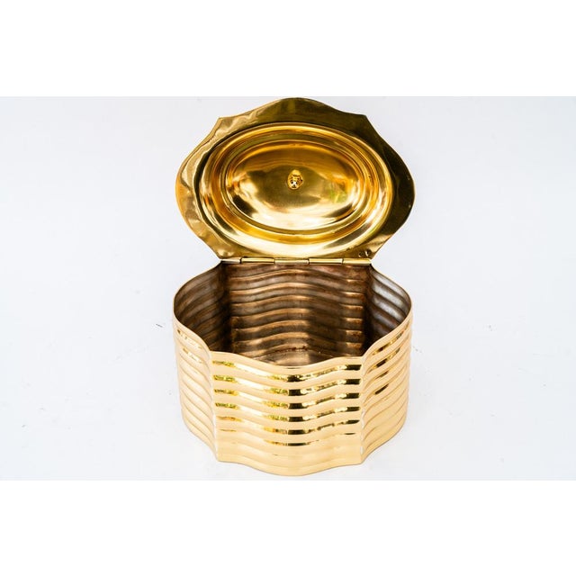 Art Deco Brass Jewelry Box, 1920s For Sale - Image 14 of 15