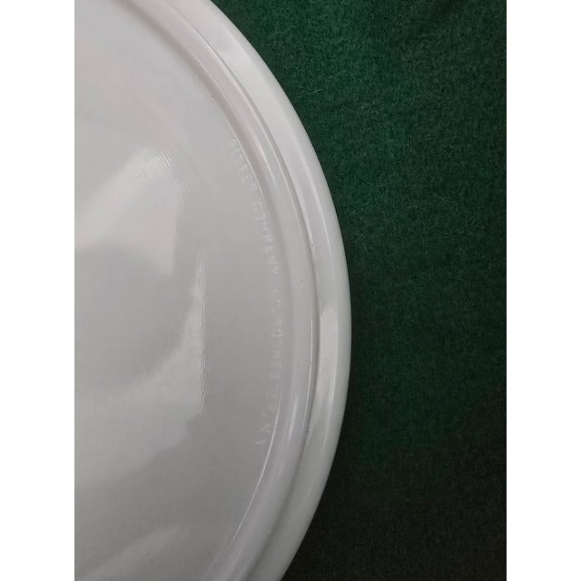 Set of 3 Antique 1930's Ritter Ivrene Cremax Glass Dentist Trays W/ Scalloped Edge For Sale - Image 4 of 4