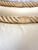 Farmhouse Pair of Large Coastal Rope Down Filled Pillows For Sale - Image 3 of 9
