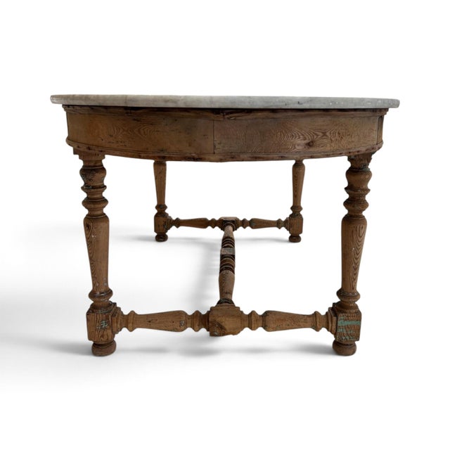 19th Century French Gibier Table With White Marble Top From a Chateau For Sale In New Orleans - Image 6 of 10