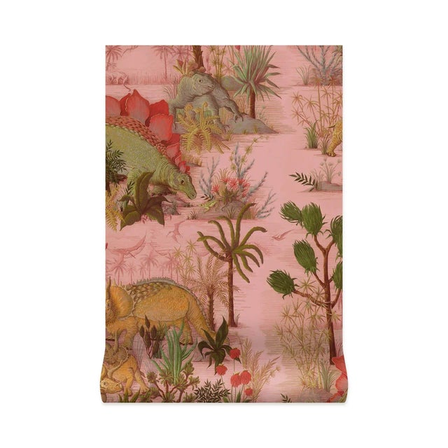 House of Hackney House of Hackney Dinosauria Wallpaper - Plaster For Sale - Image 4 of 4