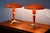 Mid-Century Modern Dutch Bijou Table Lamps in Orange by Louis Kalff for Philips, 1960s, Set of 2 For Sale - Image 3 of 8