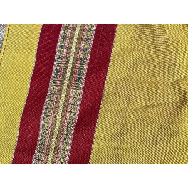 Textile Antique Tunisian Long Woven Tissue, 1930s For Sale - Image 7 of 12