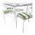 Vintage Wrought Iron Dining Set – Painted Benjamin Moore Mountain Peak White For Sale