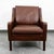 Mid Century Danish Modern Lounge Chair Brown Leather Arm Denmark MCM Armchair For Sale In Sacramento - Image 6 of 11