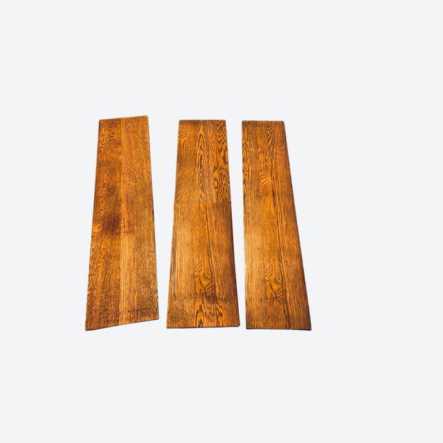 Tiger Oak Antique Dining Table For Sale - Image 4 of 9