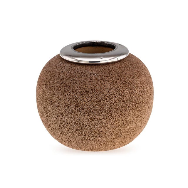 Antique 20th Century English Silver-Mounted Ceramic Match Striker from Royal Doulton For Sale - Image 12 of 12