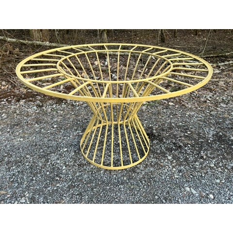 Vintage Iron Outdoor Dining Table and Chairs Set of 7 For Sale - Image 12 of 18