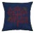Apple Tree Applique Pillow Case - Navy & Maroon, 16" x 16" For Sale