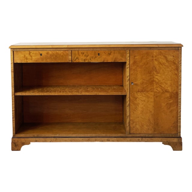 Vintage Walnut Burl Sideboard, 1970s For Sale
