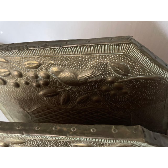 Repoussé Copper Letter Holder, 1890s For Sale - Image 5 of 9