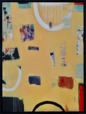 Contemporary Abstract Painting "Looking at Life" by Karen Zazon